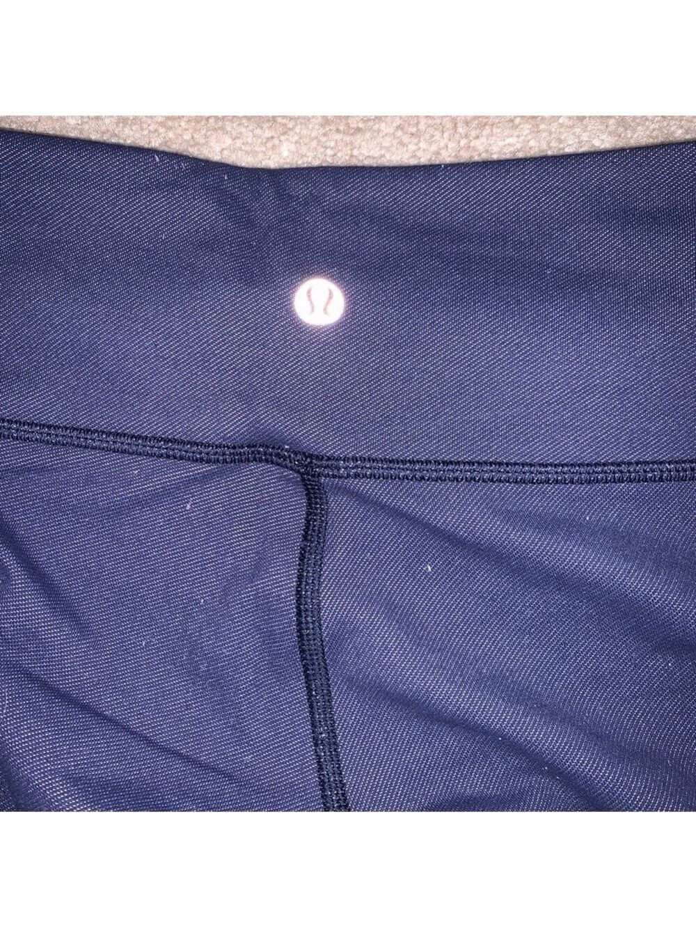 Lululemon Wunder Under Dark Blue Size 8 - Picture 3 of 8